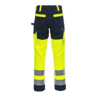 Nitras Motion Tex Viz lange Warnschutz-Arbeitshose | neongelb | Gr. 60