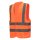 10 NITRAS Warnschutzwesten | Gr. XL | orange | Warnweste | Arbeitsweste
