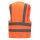 10 NITRAS Warnschutzwesten | Gr. XL | orange | Warnweste | Arbeitsweste