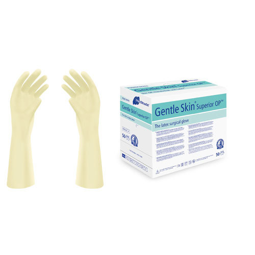200 Paar Gentle Skin Superior OP-Handschuhe - natur - steril - puderfrei - Gr. 6 - 9